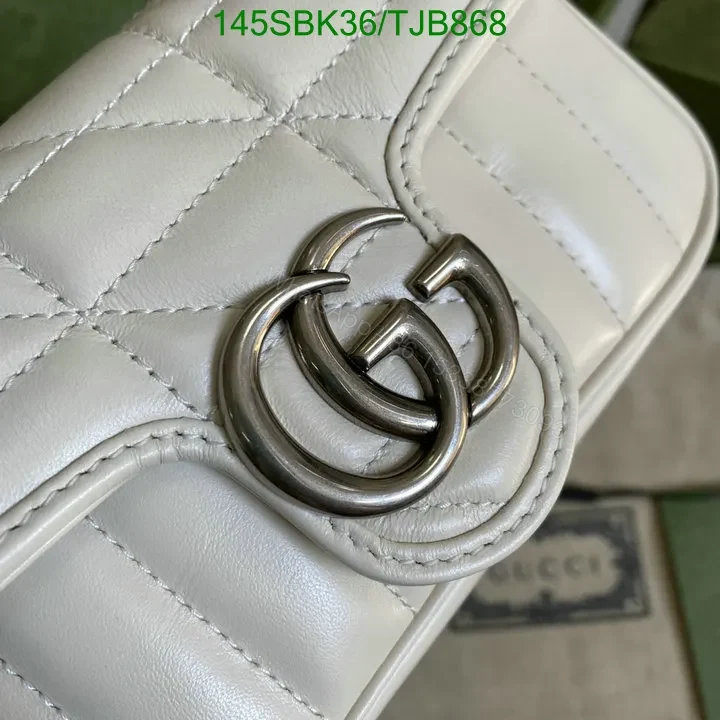View 16 of Gucci Super Mini Bag in Blue Matelassé Chevron Leather with Silver-Toned Hardware 496474