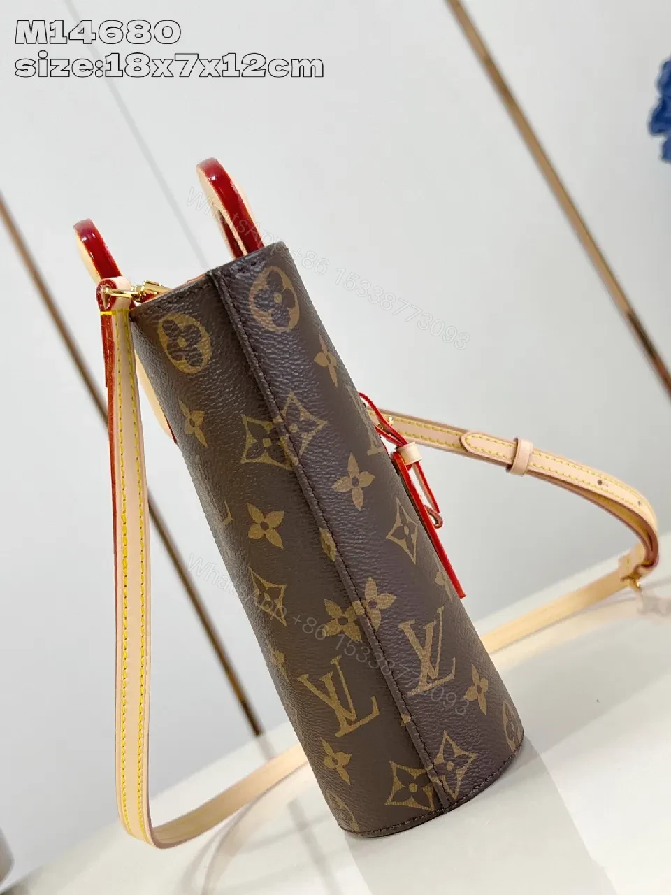 View 3 of Monogram Canvas Bag: Sculpted Top Handle, Everyday Luxury
