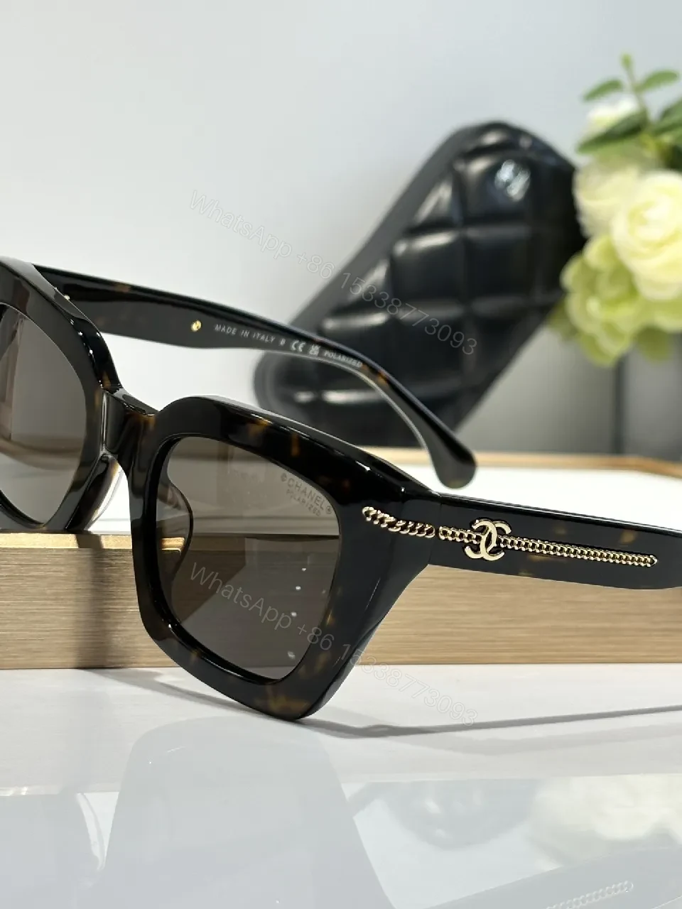 View 7 of Bold Blocky Sunglasses: Modern Chic with Signature Detailing