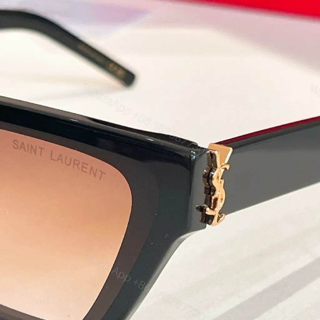 View 6 of Amber Gradient + Heat-Treated Acetate + Geometric Luxe + UV400 Protection + Sunglasses