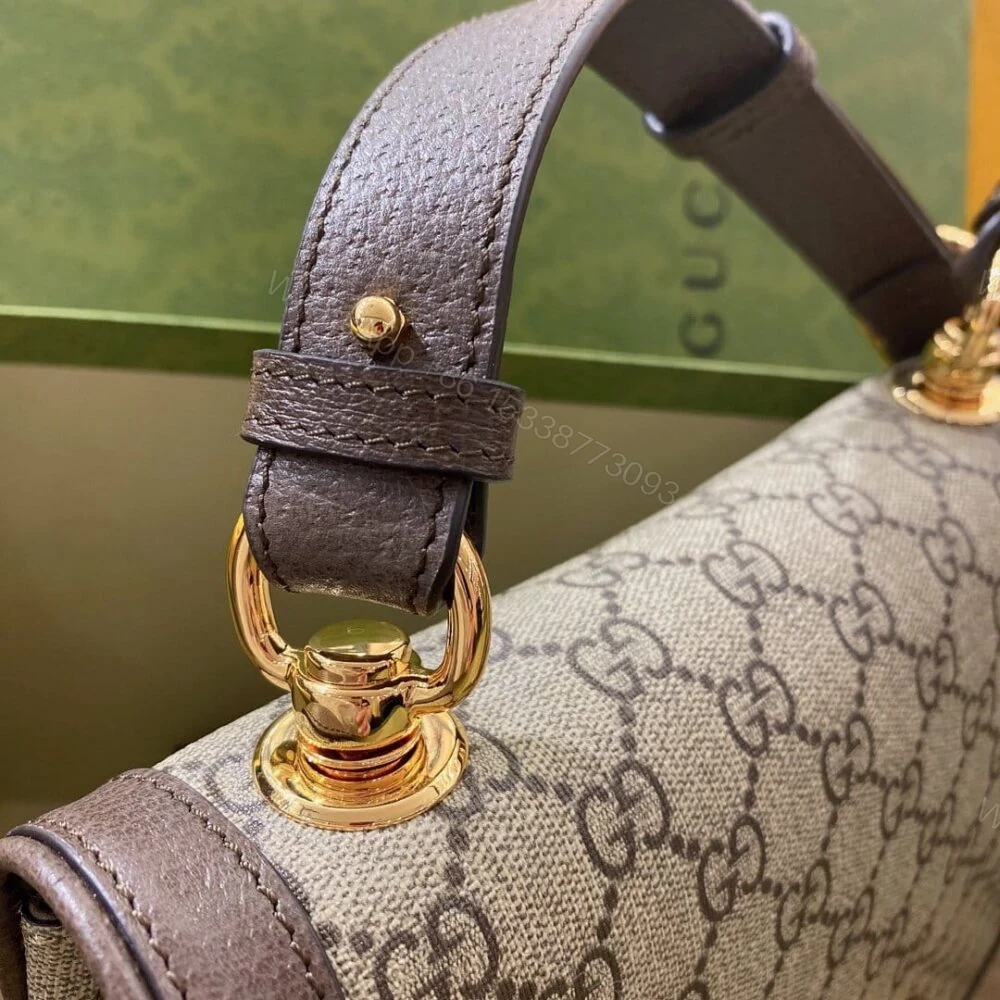 View 4 of Gucci Blondie Medium Shoulder Bag Beige And Ebony 29Cm 699210 96IWG 8745