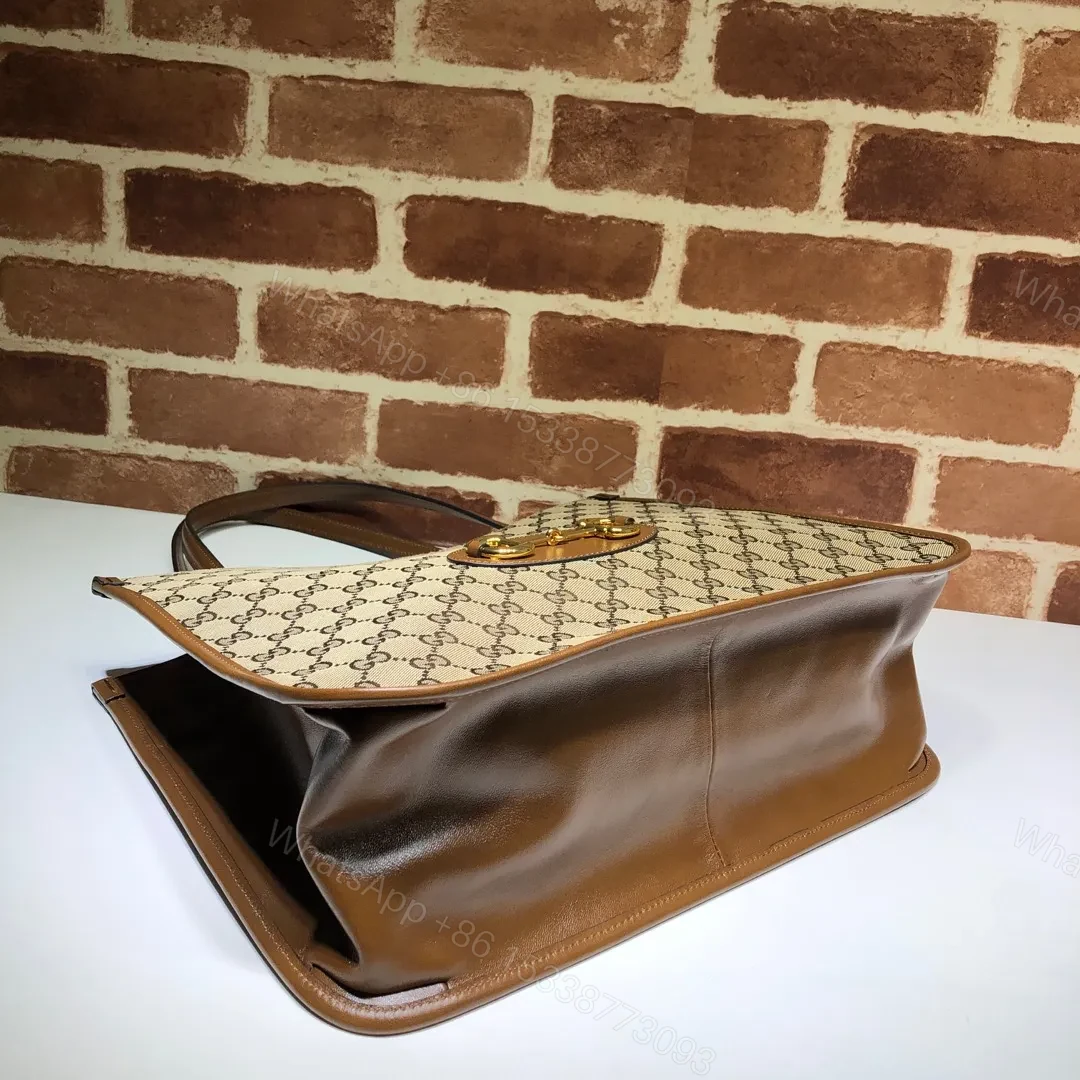 View 4 of Gucci Horsebit 1955 GG Supreme Canvas Leather