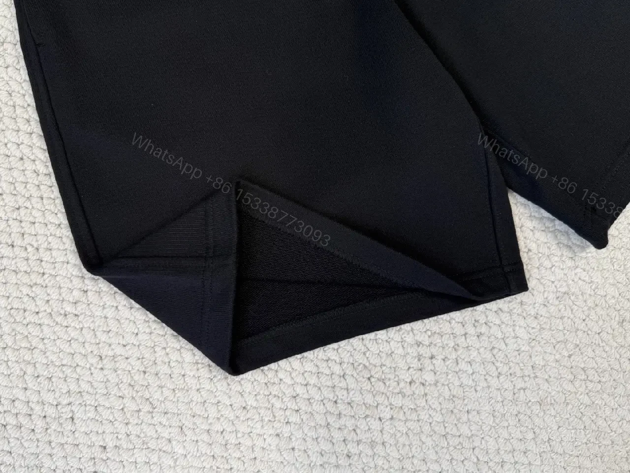 View 9 of Black Cotton Shorts, Classic, Burberry Logo Embroidery