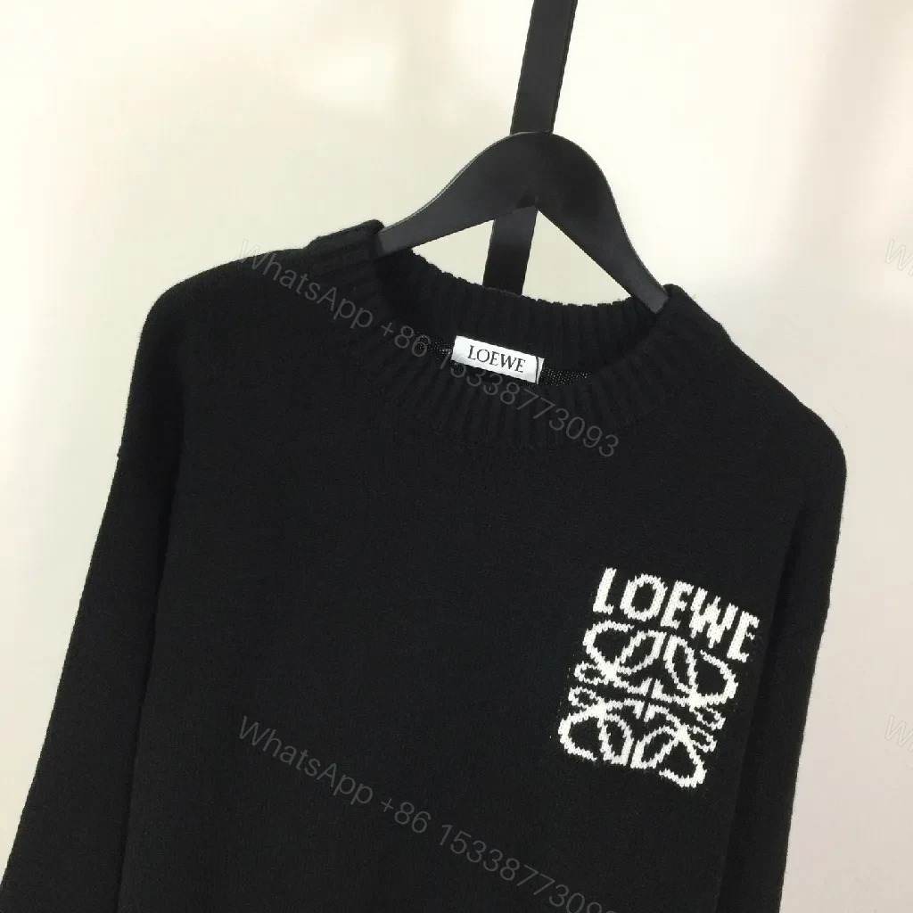 View 2 of Monochrome Black Knit — refined edge, premium warmth