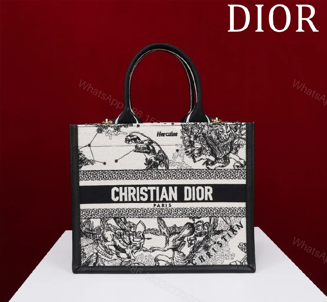 View 6 of Bold Canvas Handbag: Black-White Graphic Statement Bag
