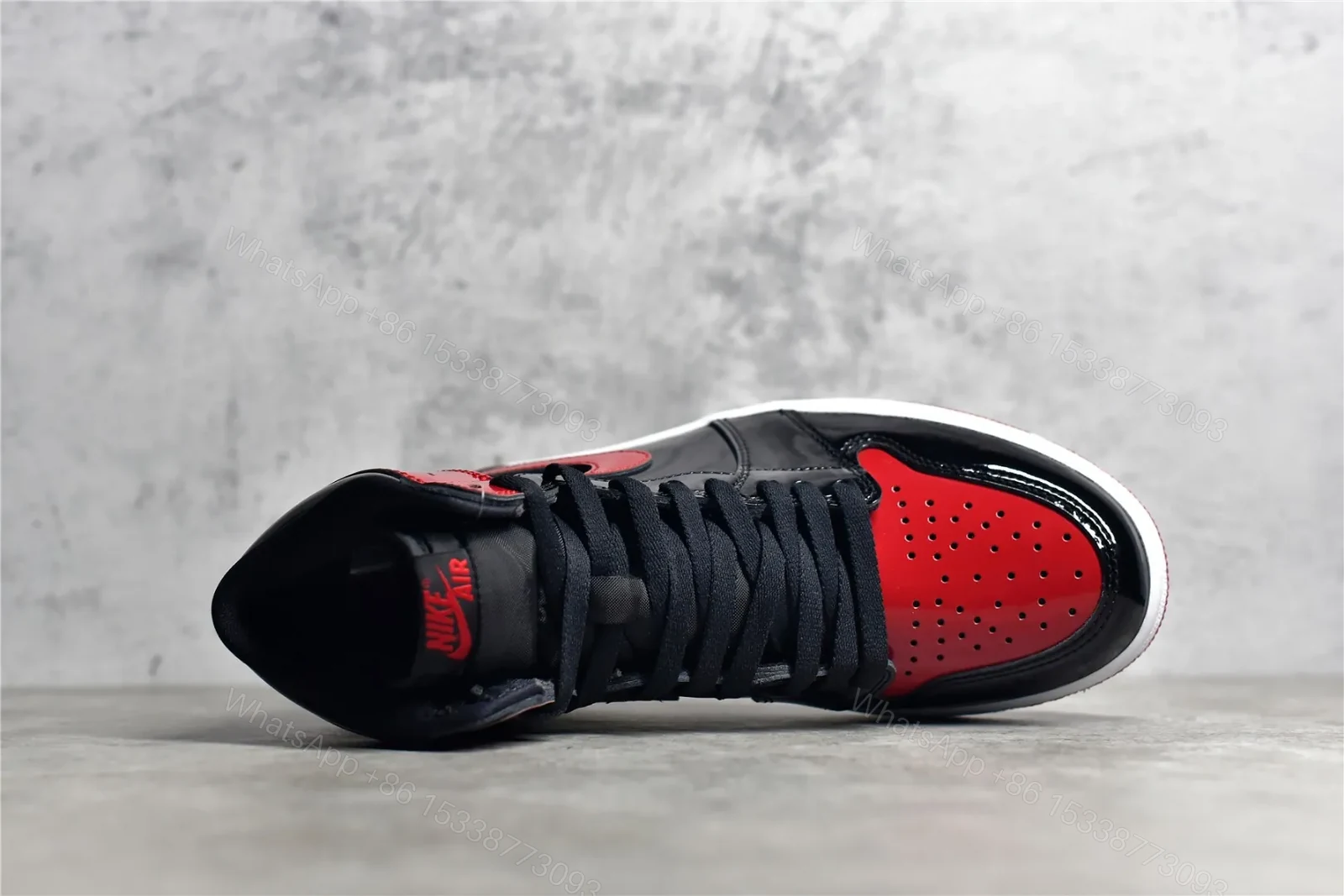 View 6 of Air Jordan 1 Retro High OG “Patent Bred” Reps