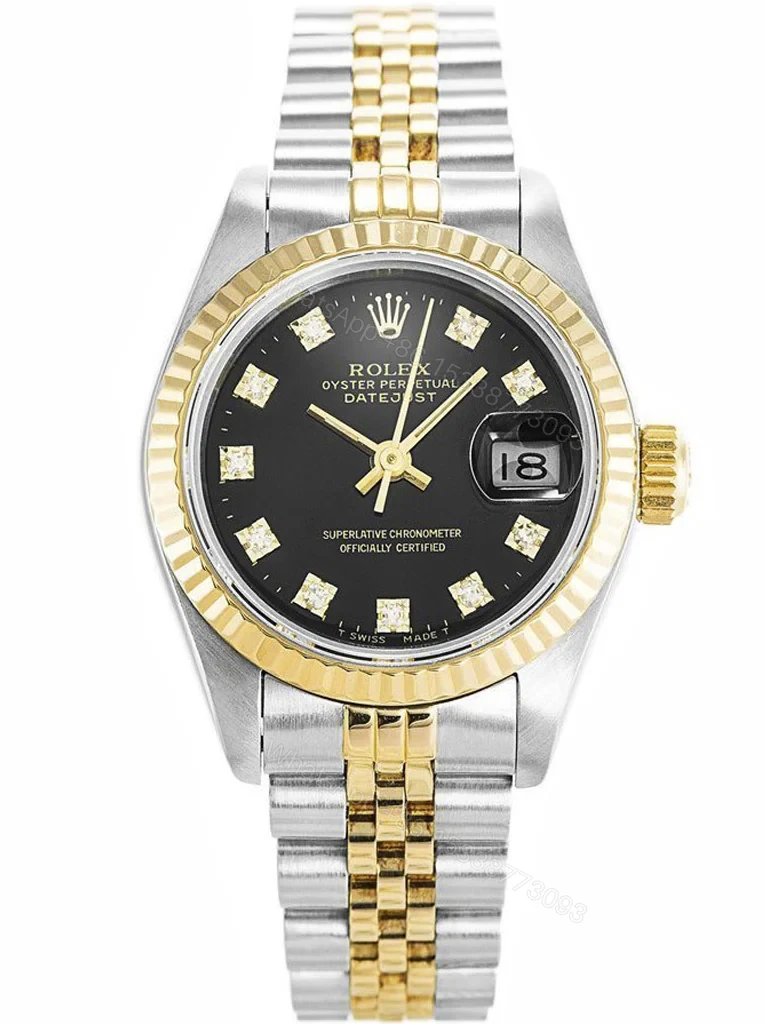 Replica Rolex Datejust Black Dial 69173 26 mm — view 1