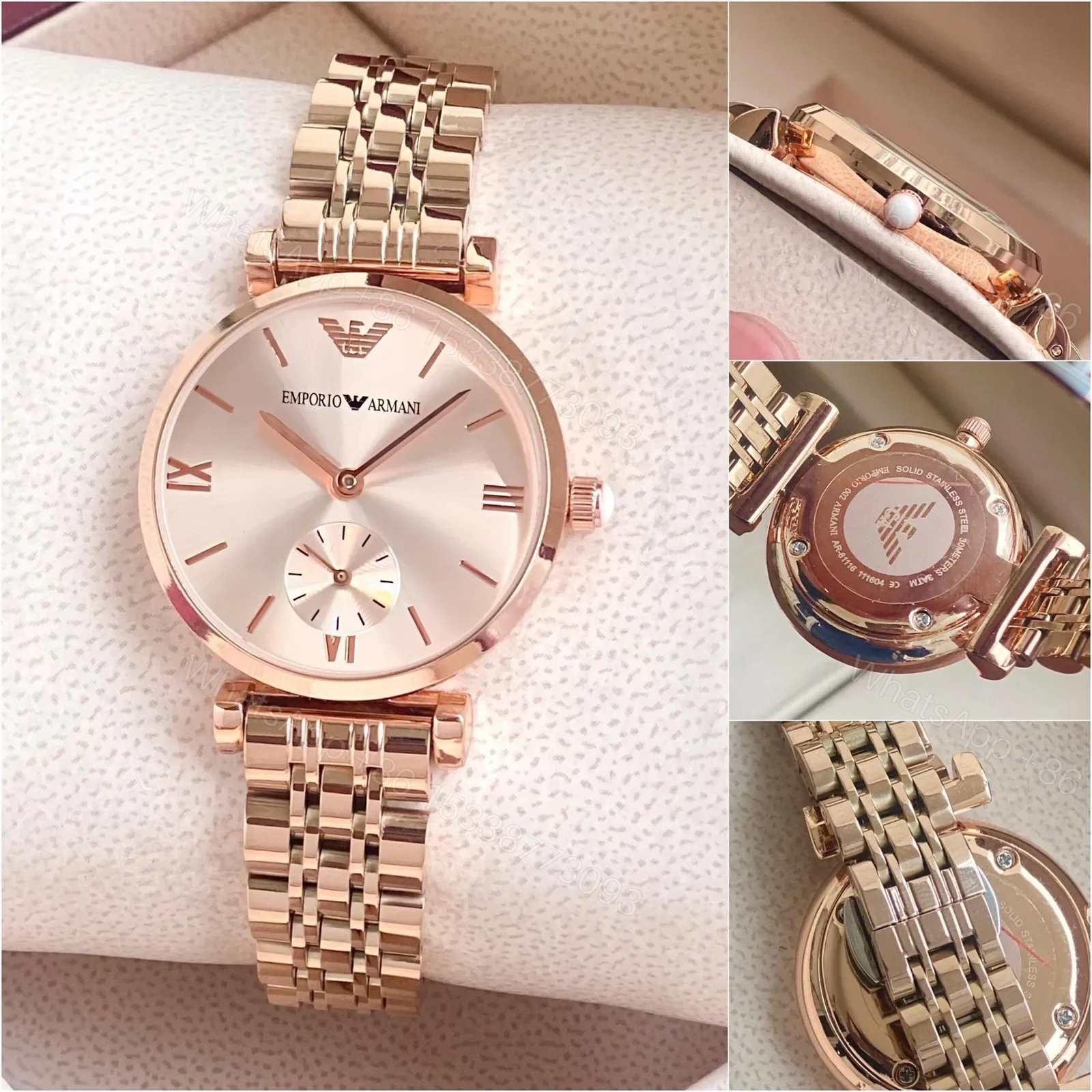 View 2 of Emporio Armani Slim Rose Gold