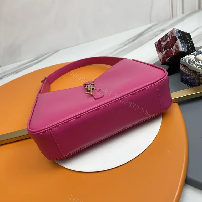 View 2 of Magenta Leatherette Saddlebag: Luxe, Compact, Allâ€‘Day Versatility