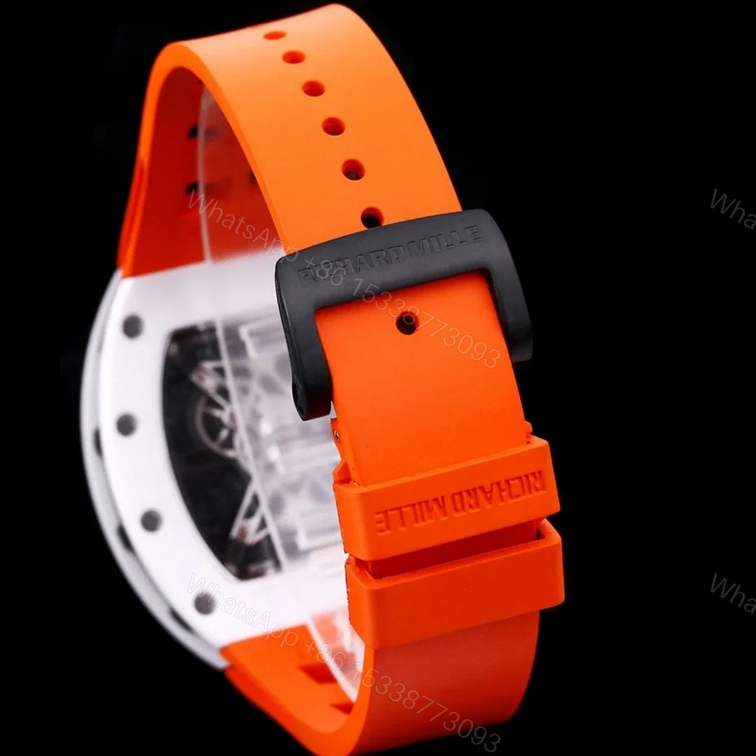 View 7 of Richard Mille RM52-05 Pharrell Williams Mars Mission Watch White Case Orange Strap Premium Edition RM-RM52-05-PW-WHT-ORG