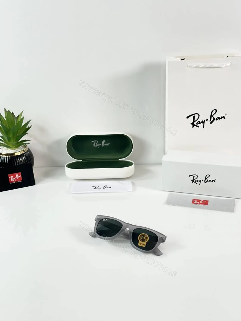 View 4 of First Copy Ray-Ban 2140 Grey Black Sunglasses UV Protected Premium Quality