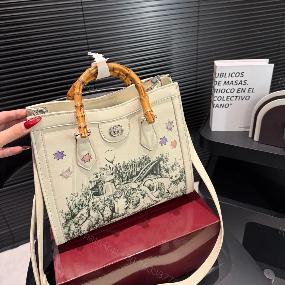 View 2 of Gucci Yuko Higuchi Diana Medium Tote Bag White 27Cm