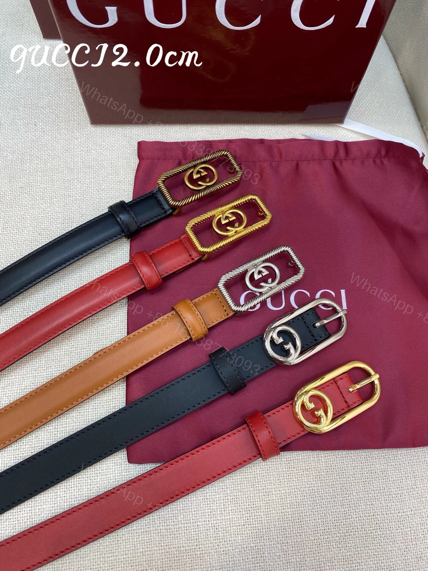 Gucci高仿男士皮帶復古金屬GG扣設計款式百搭精品 — view 1