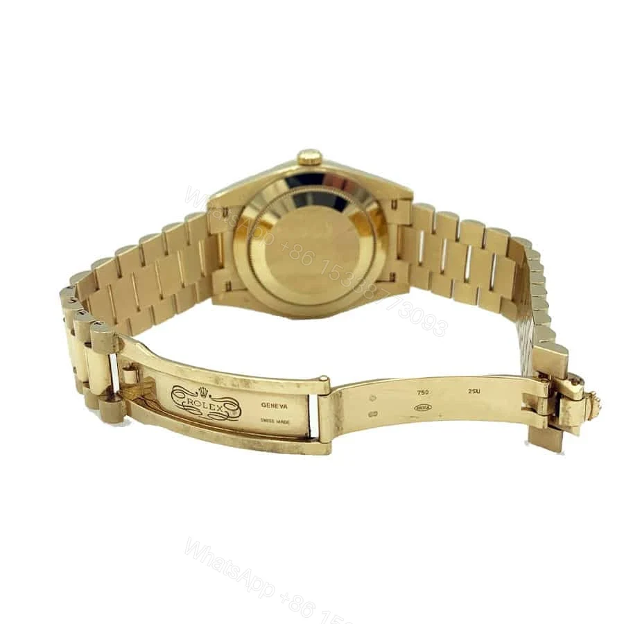 View 11 of Replica Rolex Day-Date 228398TBR Yellow Gold & Diamonds Black Dial