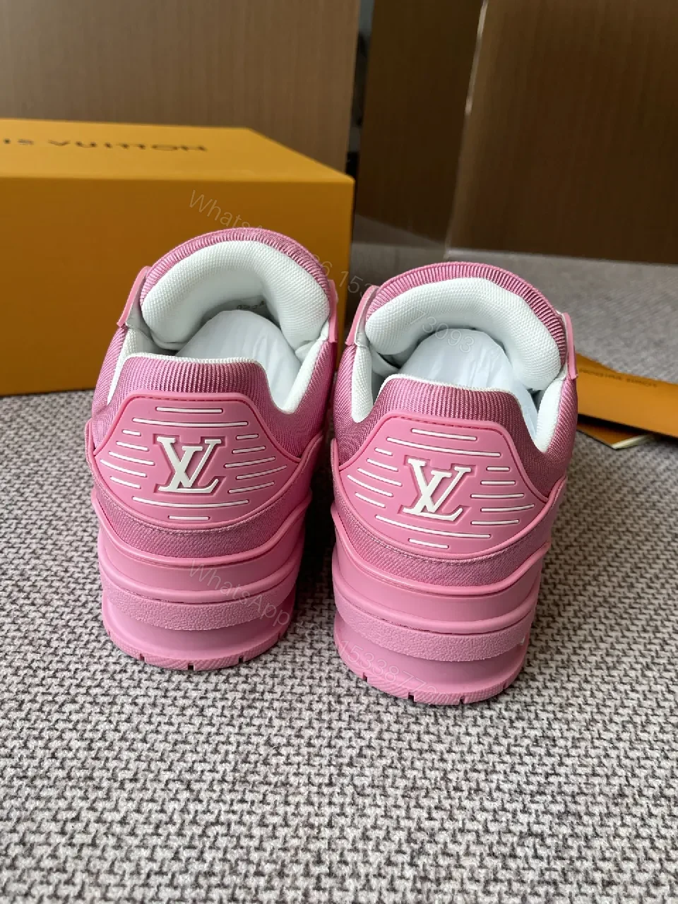View 8 of Vivid Pink Suede Sneakers: Luxe Everyday Statement Pair