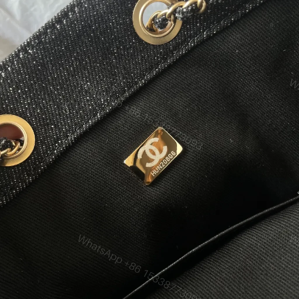 View 3 of Structured Quilted Luxury Bag with Gold Hardware