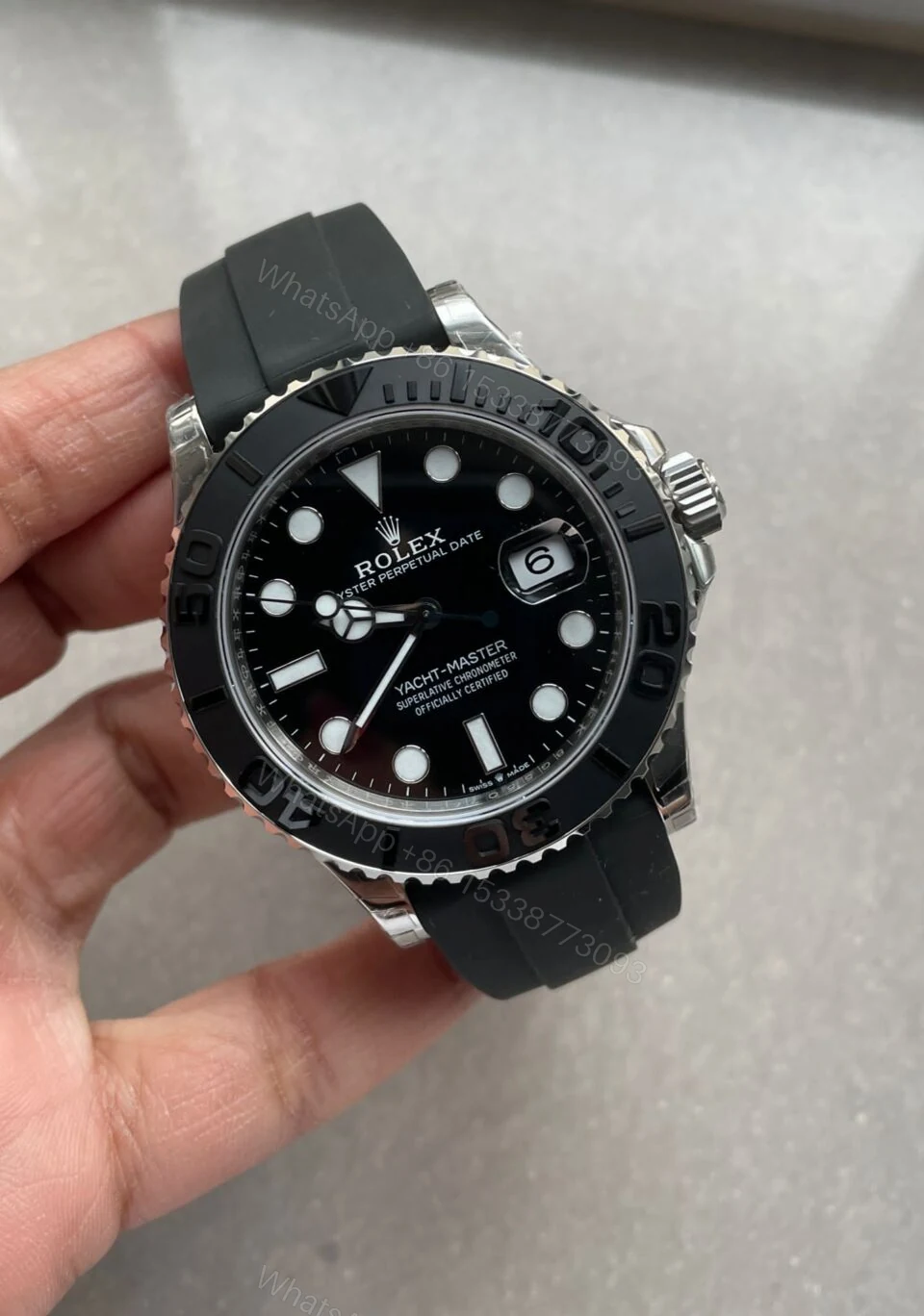 View 6 of VSF FACTORY 1:1 Rolex Yacht-Master 41mm 226659 Best Edition 3D Black Dial SS case Black Ceramic Bezel VS3235