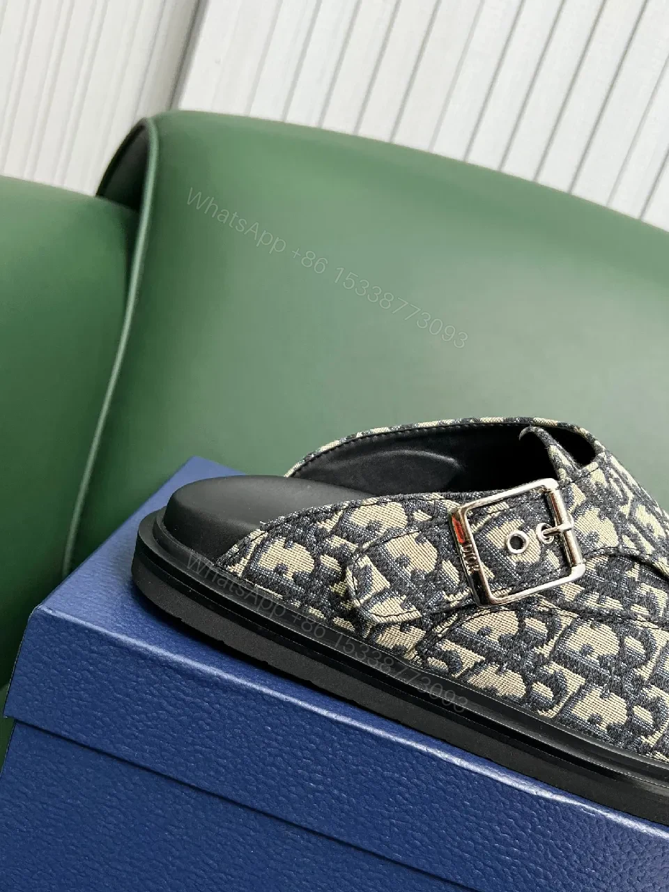 View 9 of Monogram Textured Slip-On Sneakers – All-Day Comfort