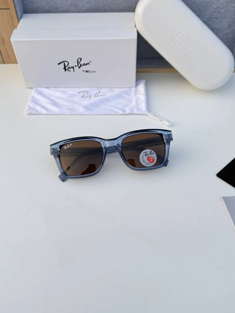 View 2 of First Copy RayBan 7701 Blue Turquoise Sunglasses
