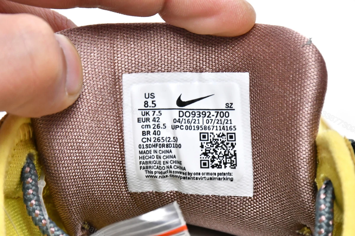 View 8 of Travis Scott x CACT.US CORP x Nike Air Max 1 Saturn Gold DO9392-700