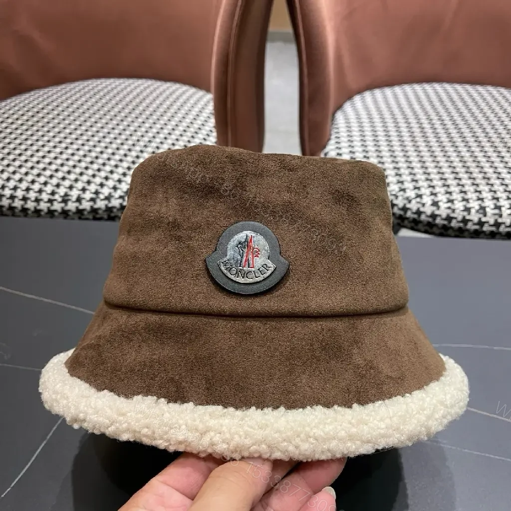 View 11 of Cozy Suede Hat Buckle Shine Warmth Bucket Style