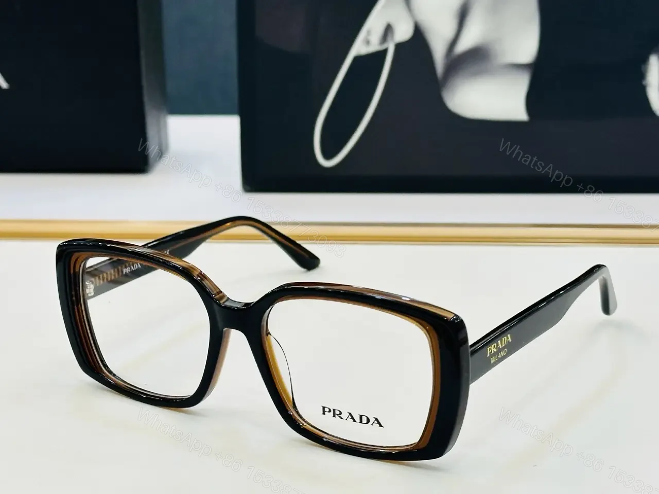 View 9 of Bold Black Acetate Square Sunglasses: Structured Luxury Eyewear