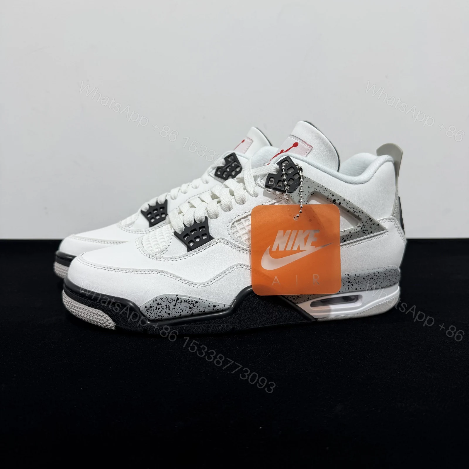 View 8 of Air Jordan 4 Retro White Cement 2025 Reps