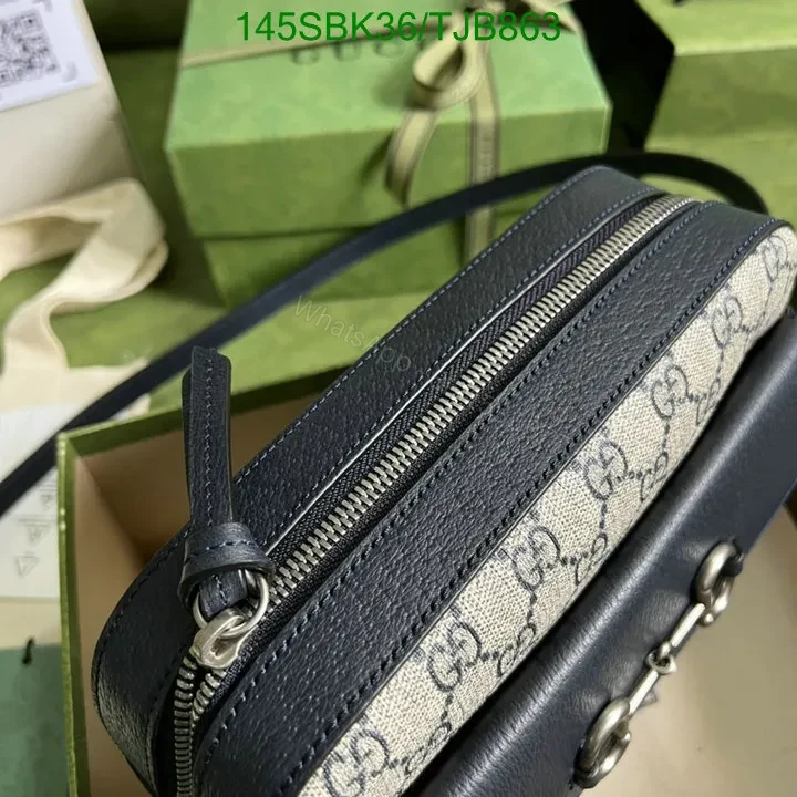 View 16 of Gucci Beige and Ebony Shoulder Bag featuring GG Supreme Canvas 645454