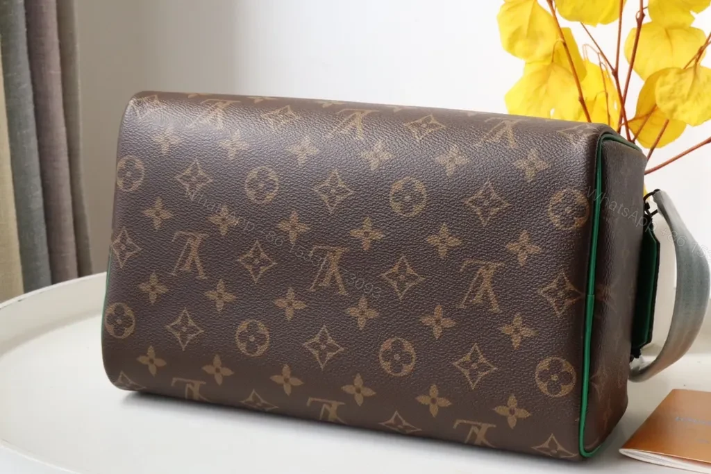 View 9 of Compact Monogram Clutch: LV Green Edge Luxury Kit