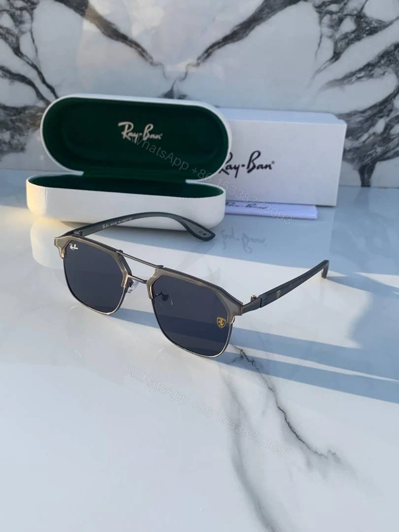 View 3 of First Copy Rayban 04 Lite Grey Black Sunglasses