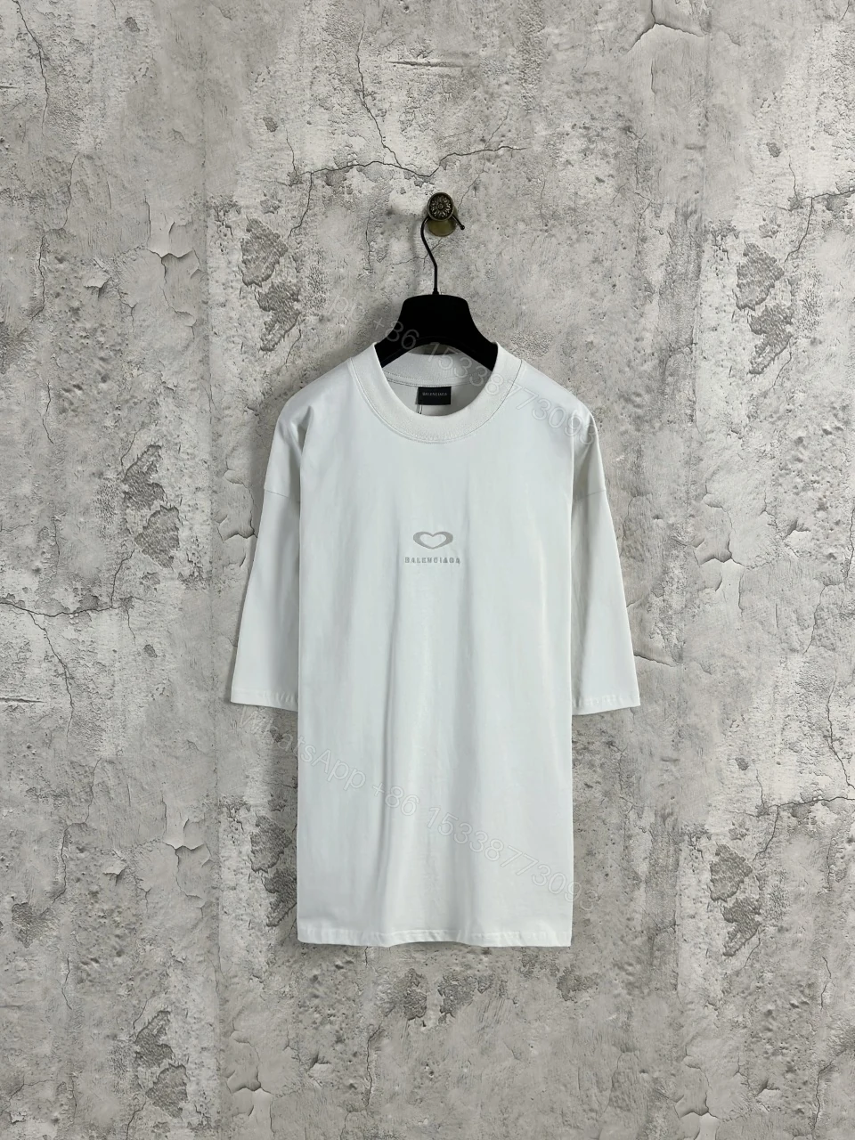 Balenciaga 原單 男款 字母印花寬版短袖T恤 潮流百搭款 — view 1