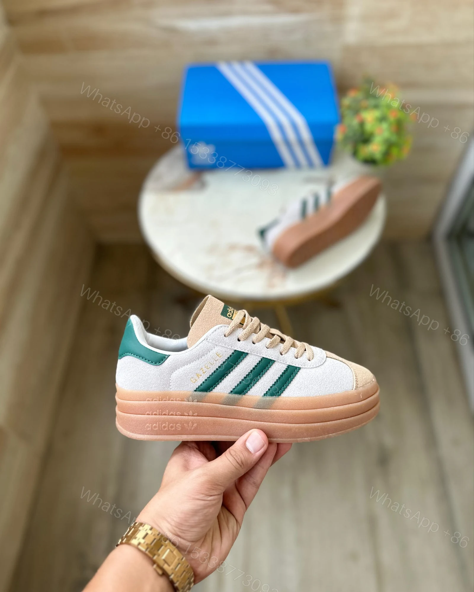 BUY NEW TRENDY ADIDAS GAZELLE BOLD CELINE SHOES FOR WOMEN — view 1