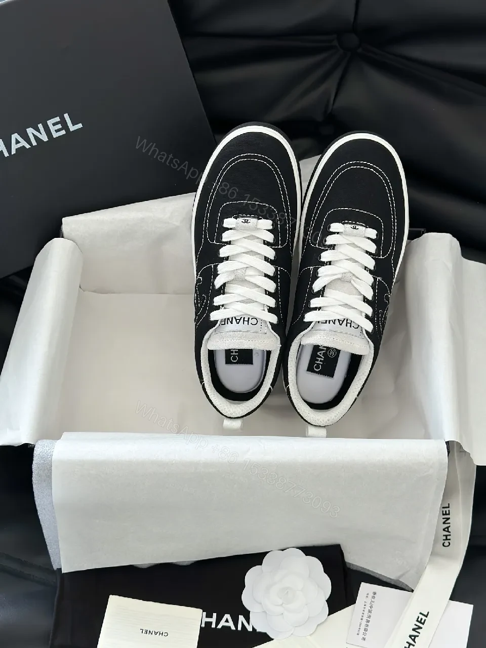 View 2 of Textured Leather Sneakers – Contemporary Chic, All-Day Comfort