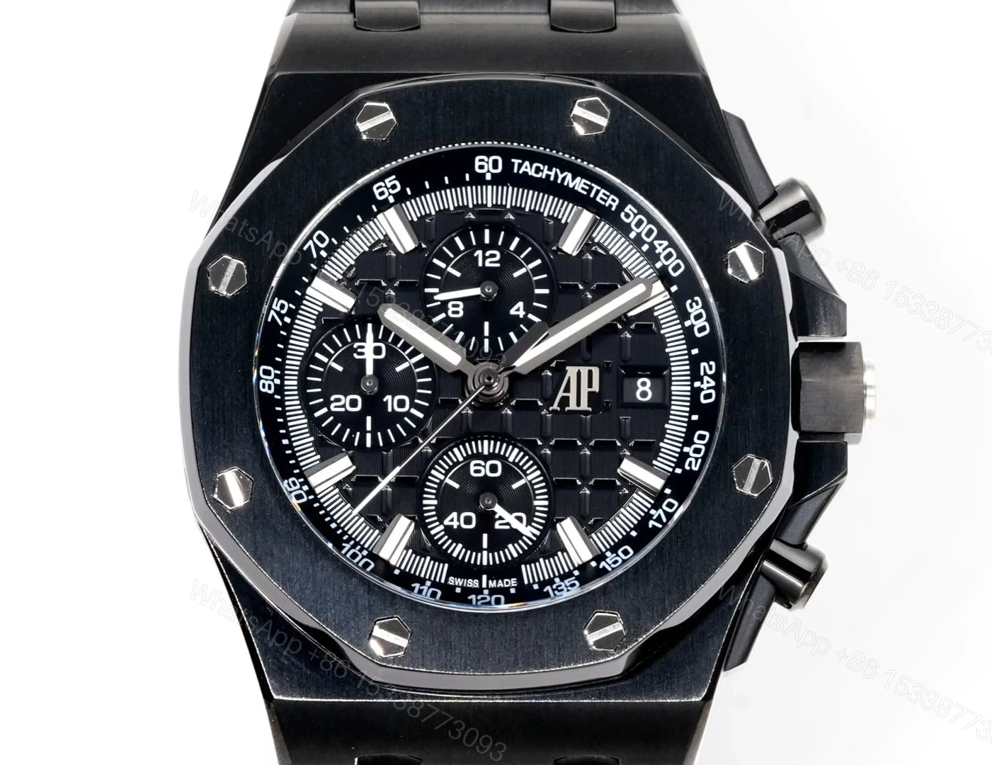 View 2 of Audemars Piguet Royal Oak Offshore Black Replica 42MM RG-AP-ROO-BLK-42