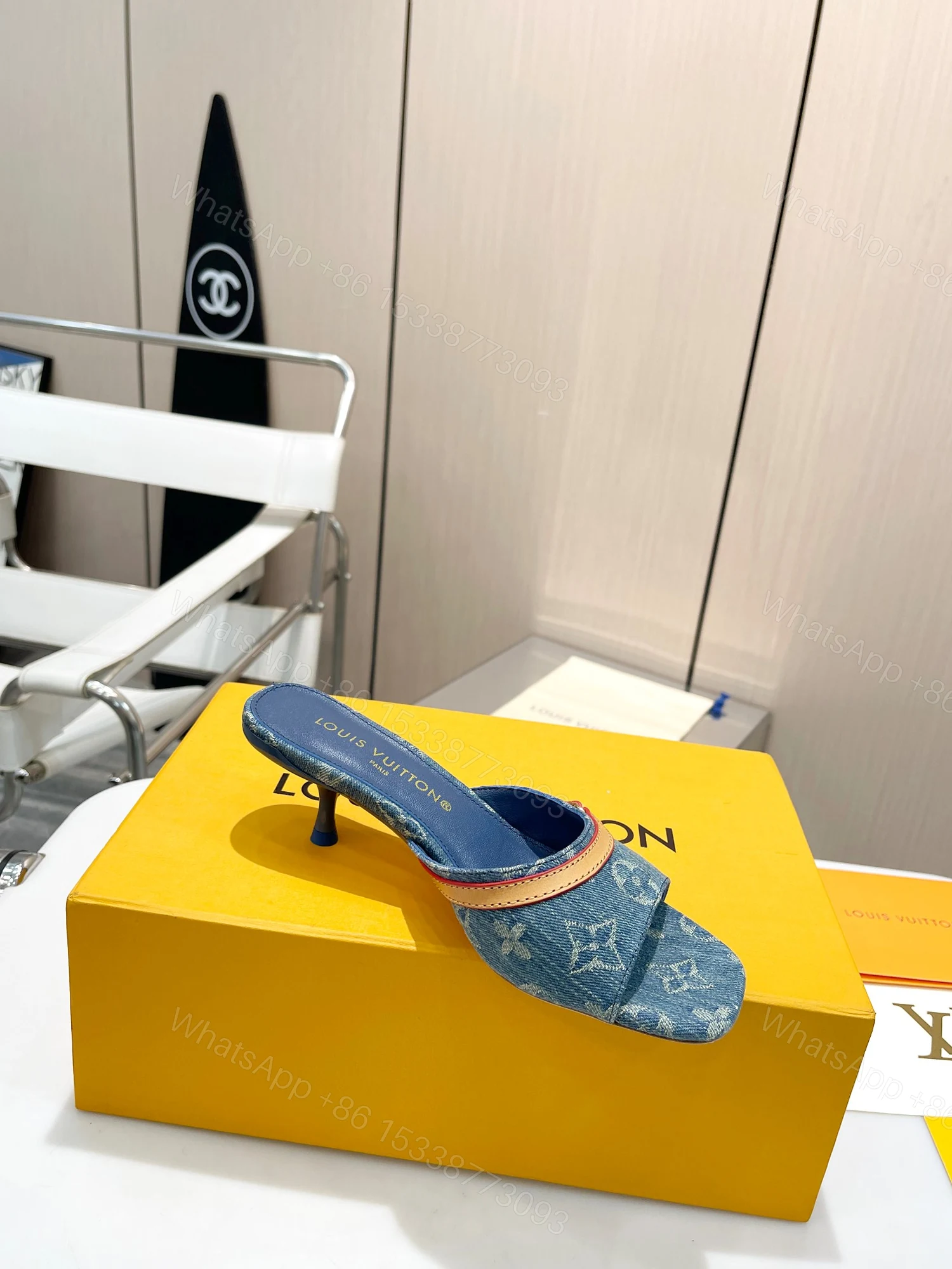 View 6 of LOUIS VUITTON NEO REVIVAL MULE DENIM BLUE 1ACIZB