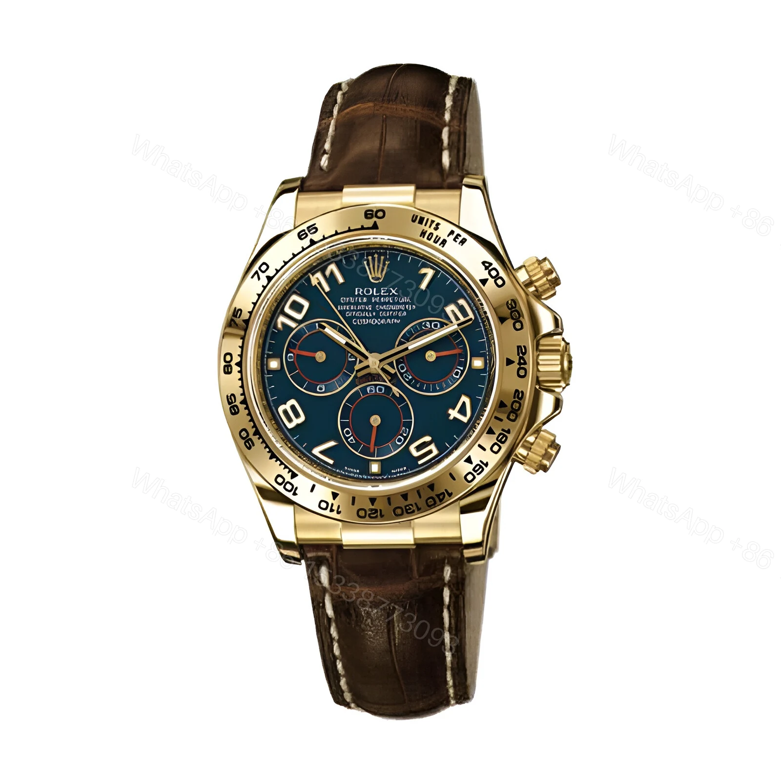 View 2 of Rolex Daytona Cosmograph 116518 Blur Dial Replica