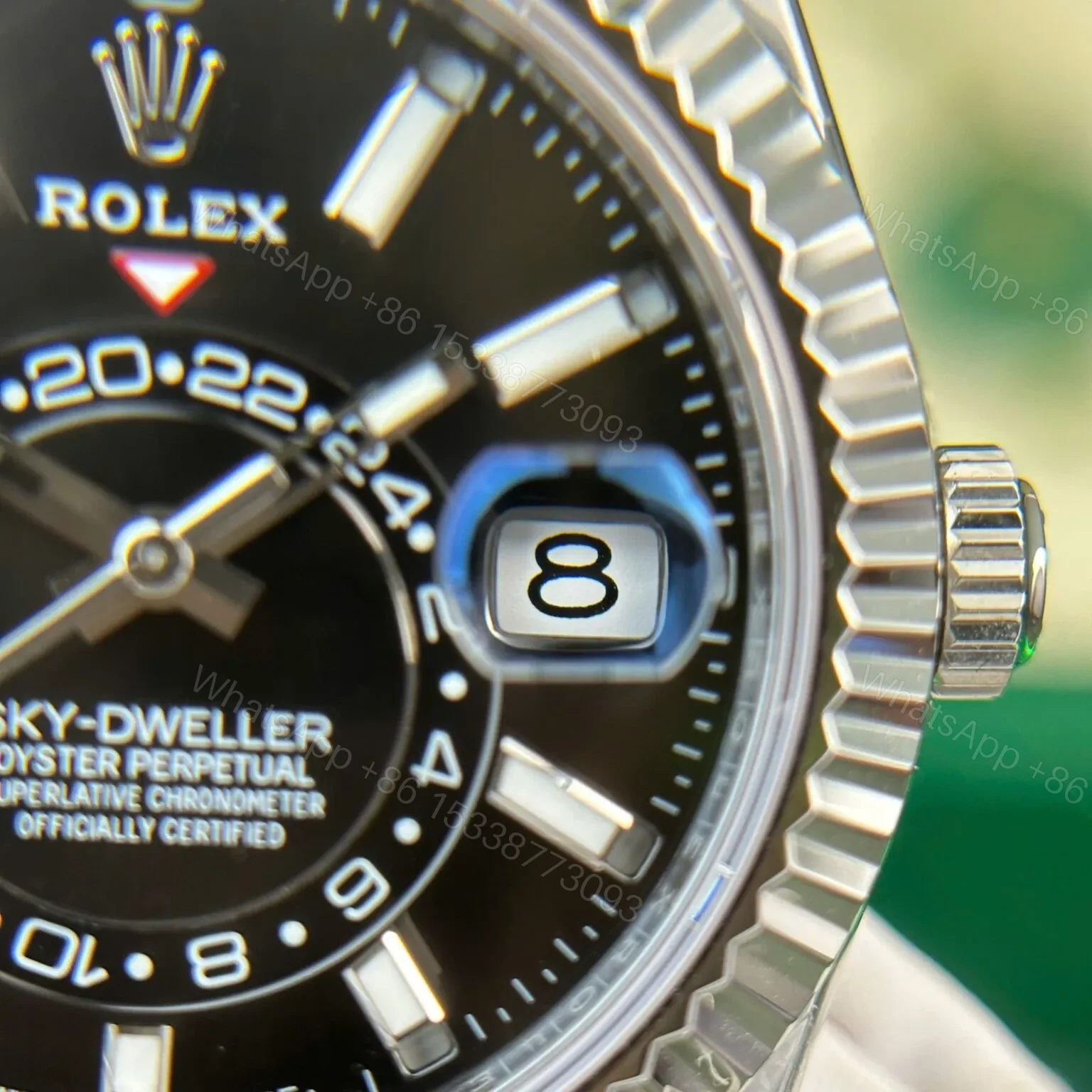 View 8 of Superclone Rolex Sky-Dweller Bright black Dial 336239