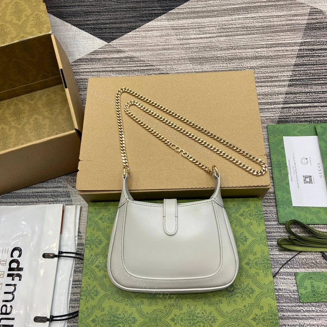 View 8 of JACKIE NOTTE MINI BAG 19 IN WHITE CALFSKIN GOLD HARDWARE