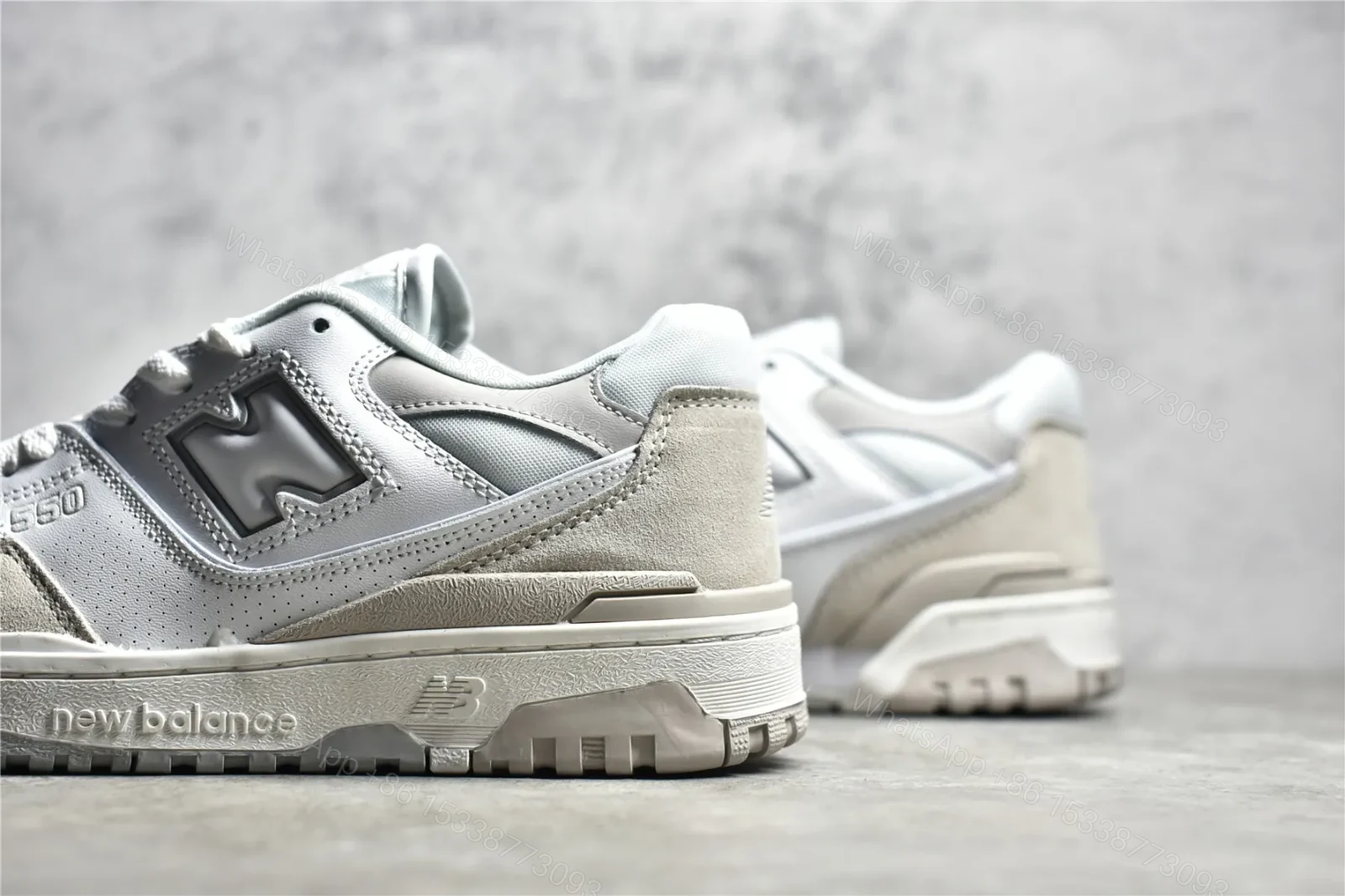 View 4 of New balance 550 White and Grey