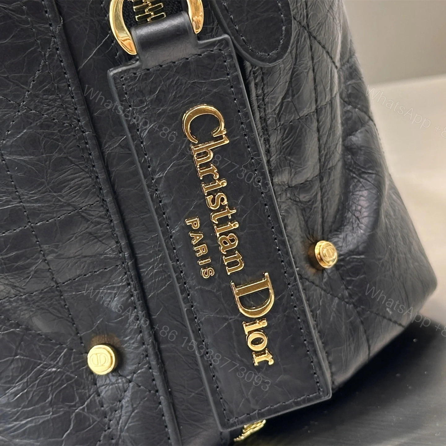 View 7 of 高仿Dior*D-Journey系列M2417M900牛皮革單肩包黑色中號免檢版