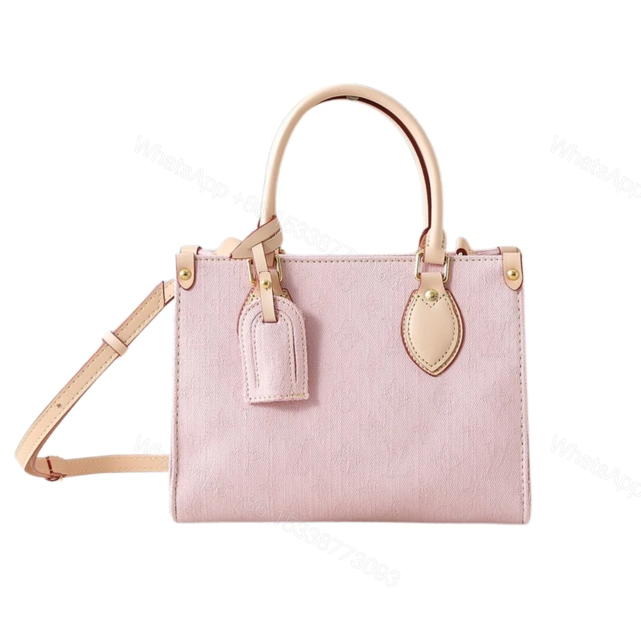LOUIS VUITTON ONTHEGO PM DENIM PINK 25CM — view 1