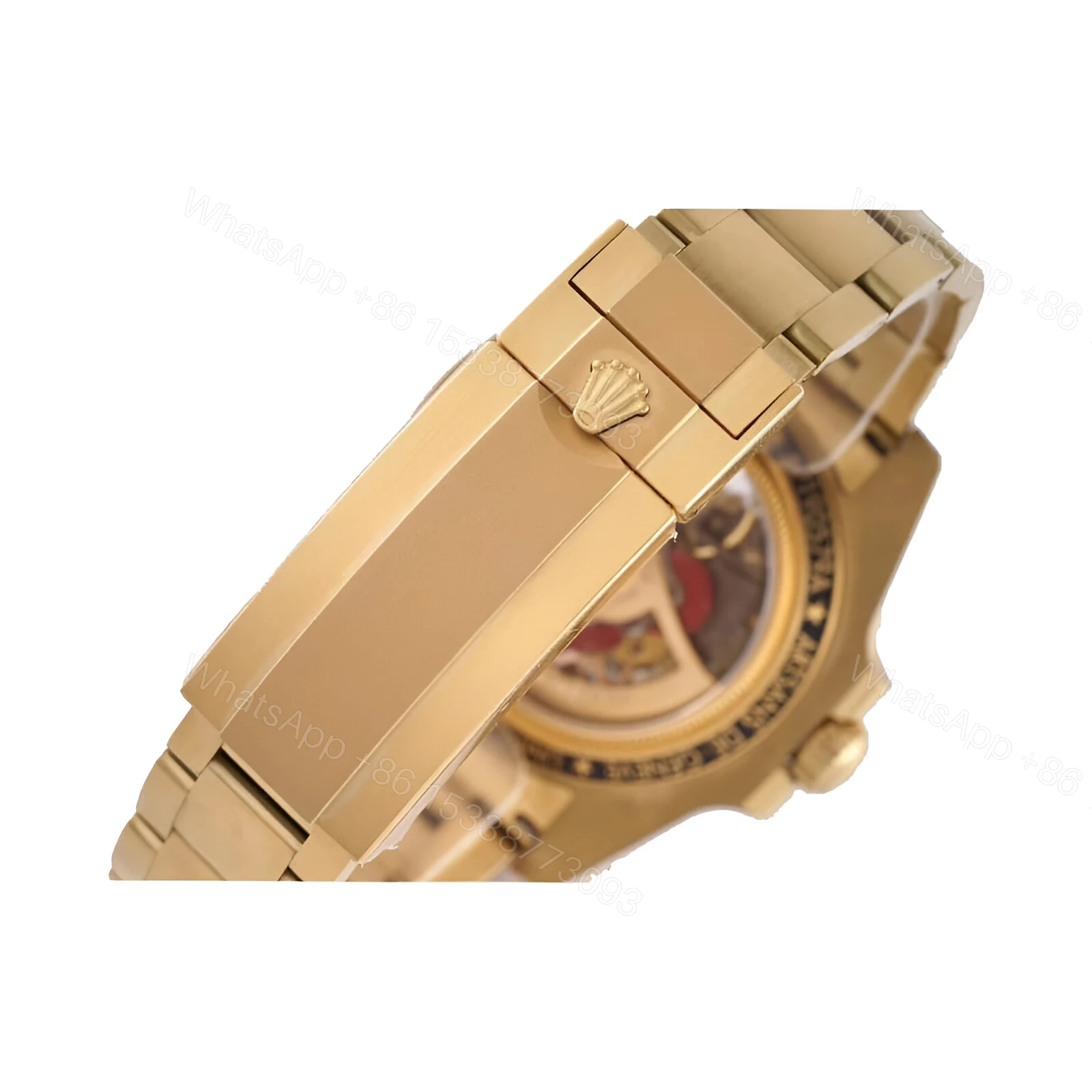 View 4 of Rolex Oyster Skeleton Gold 114200 Replica