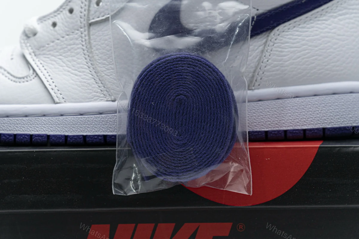 View 12 of Air Jordan 1 Retro High OG White Purple CD0461-151