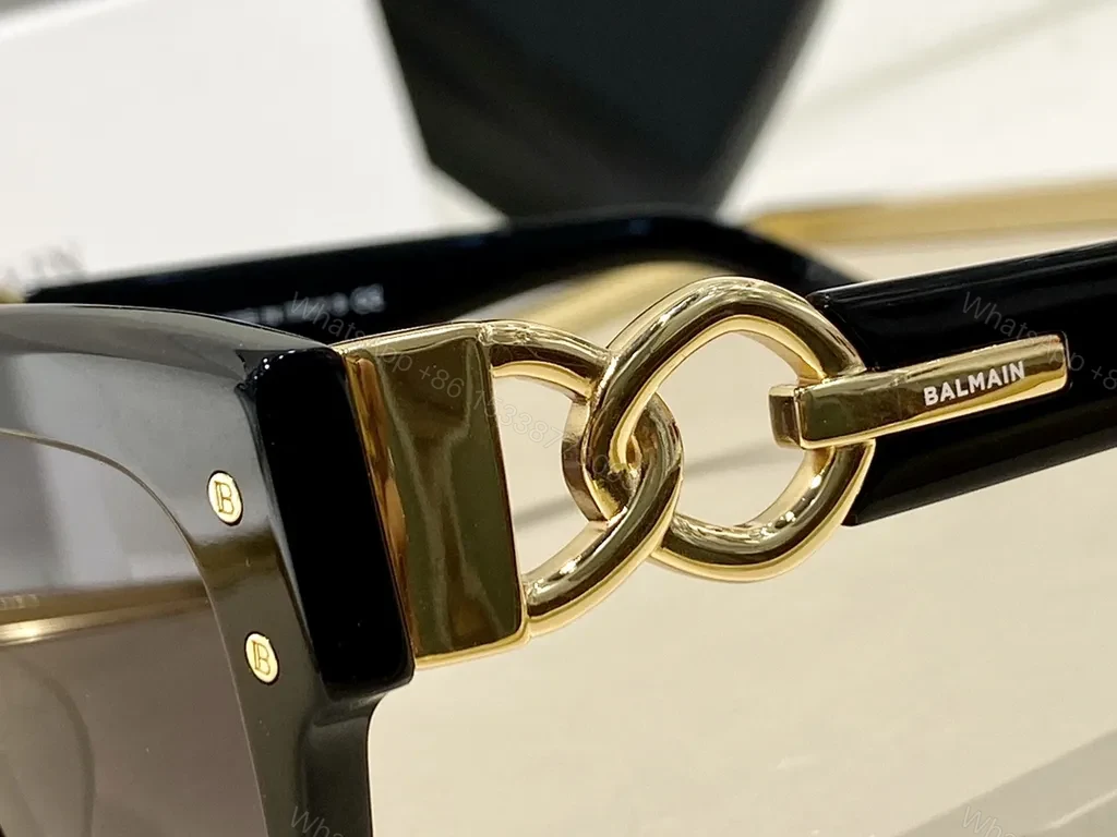 View 5 of Bold Square Frames with Gold Chain Sunglasses