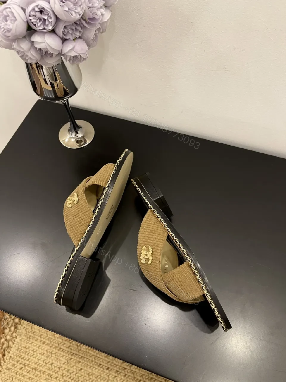 View 2 of Knit-Chic Slide Sandals: Textured Comfort, Luxe Everyday Style