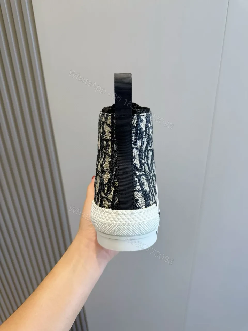 View 7 of Patterned High-Top Sneakers: Luxe Texture, All-Day Comfort
