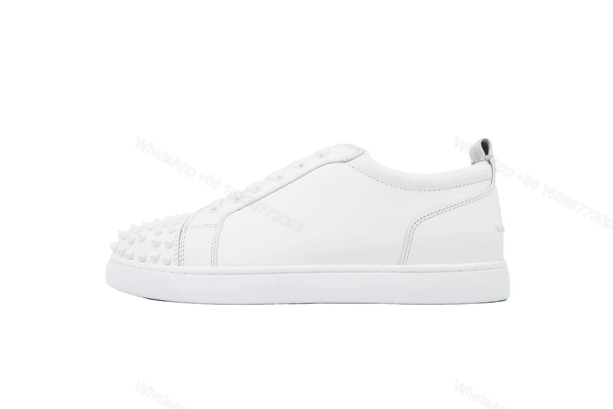 View 7 of Christian Louboutin Louis Junior Spikes White 11305733047