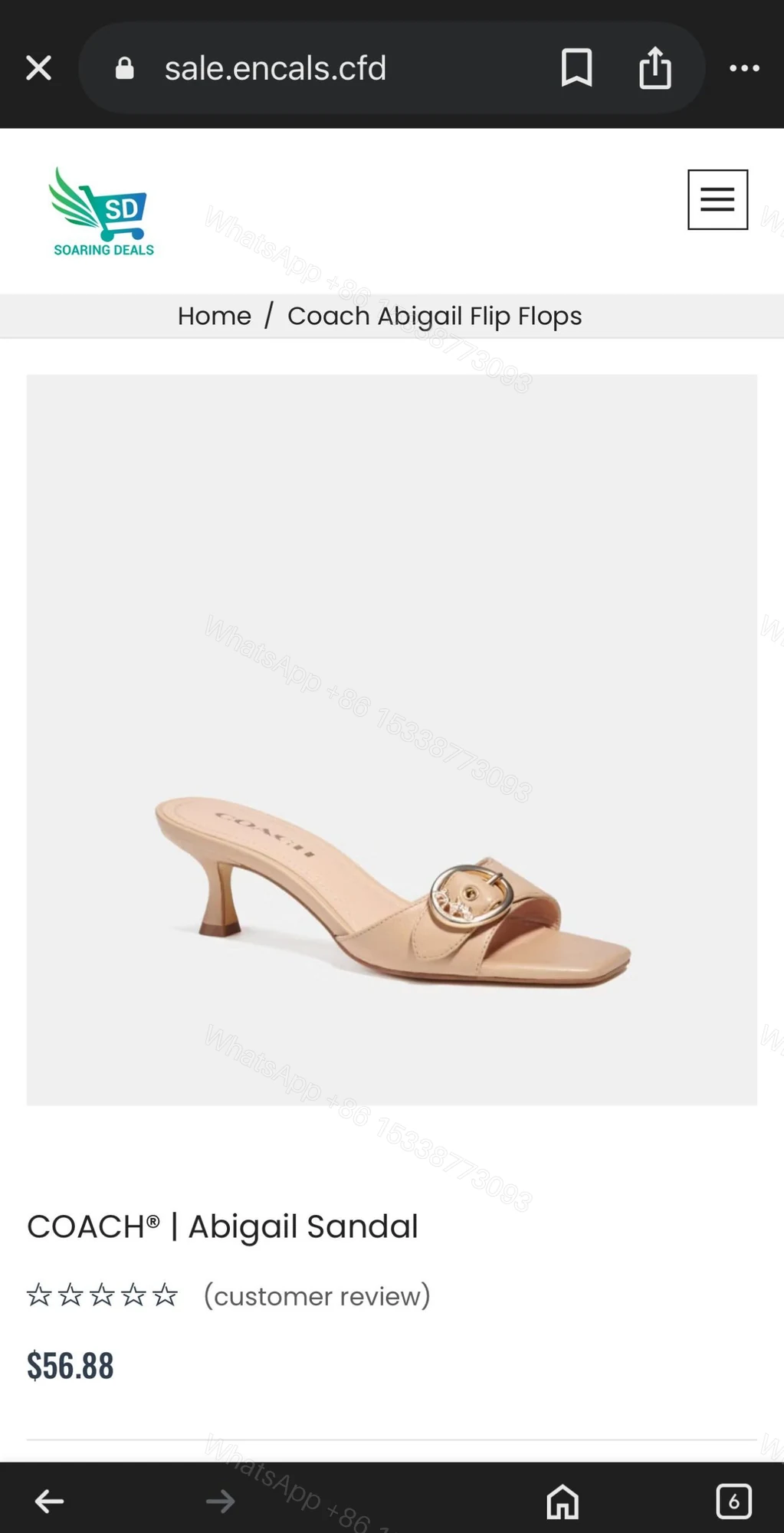 View 6 of BUY FIRST COPY COACH ABIGAIL LUXURY SUMMER WEAR HEELS FOR WOMEN