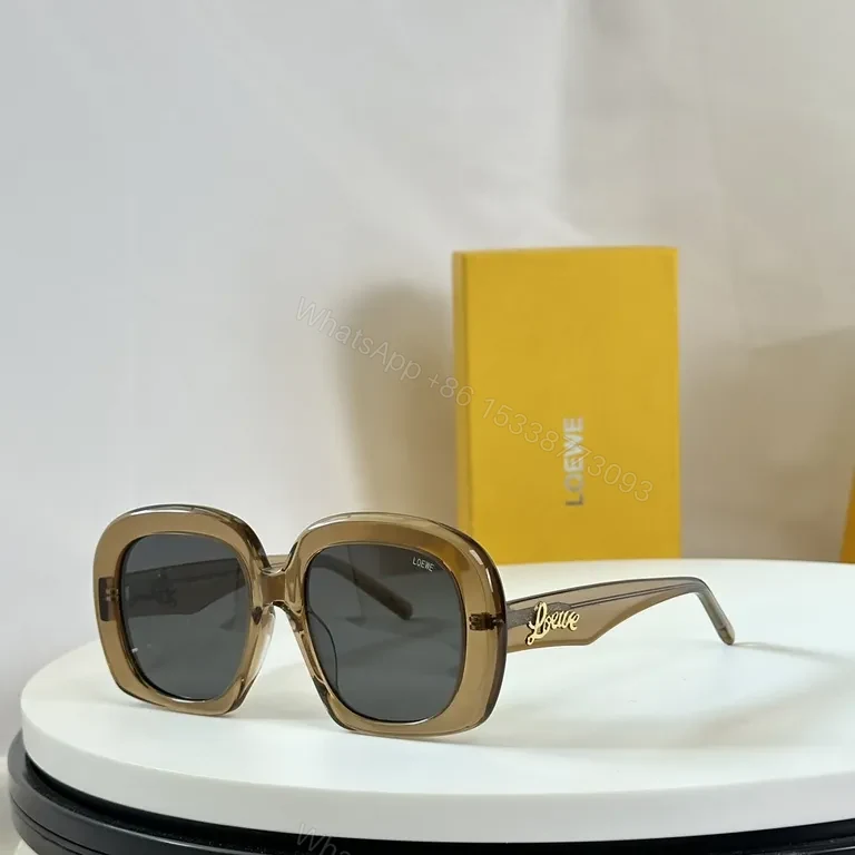 View 5 of Loewe-Inspired Blush Acetate Oversized Square Sunglasses