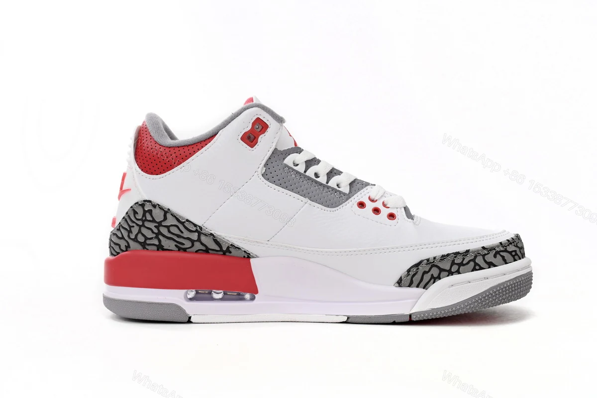 View 2 of Air Jordan 3 Retro Fire Red DN3707-160